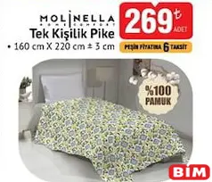 MOLİNELLA TEK KİŞİLİK PİKE